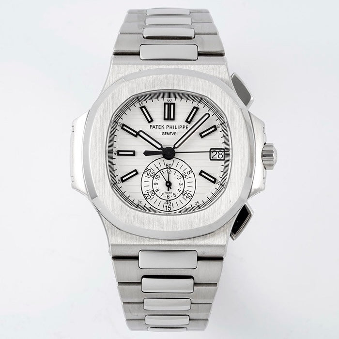 Patek Philippe Nautilus 5980 Chronograph Watch, 40.5mm, Real Working Small Second & Chronograph Functions
