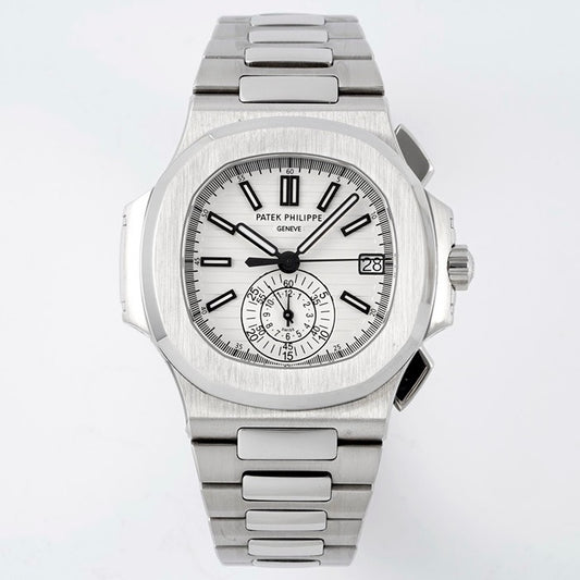Patek Philippe Nautilus 5980 Chronograph Watch, 40.5mm, Real Working Small Second & Chronograph Functions