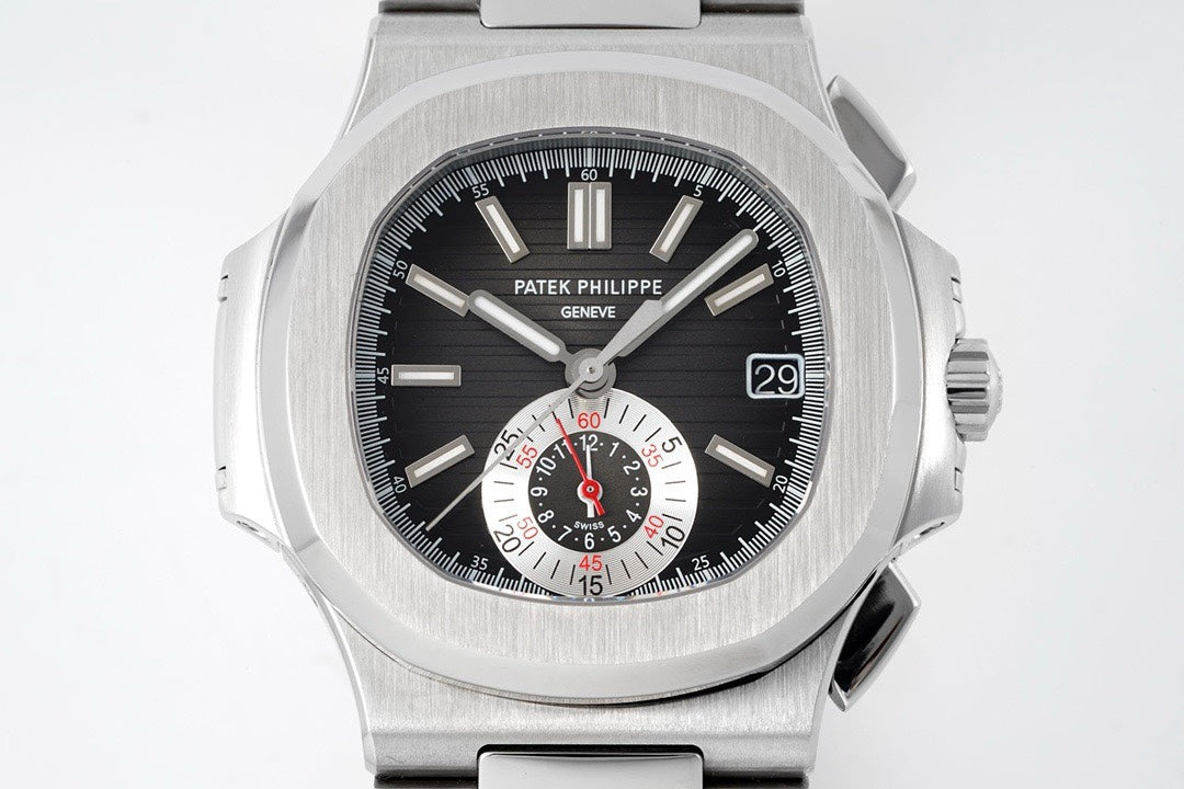 Patek Philippe Nautilus 5980 Chronograph Watch, 40.5mm, Real Working Small Second & Chronograph Functions