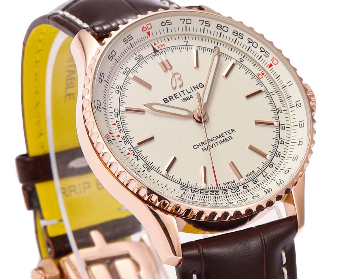 BREITLING Navitimer 1 Pilot Watch 41mm, TW Factory Seagull 2824 Automatic Leather Strap