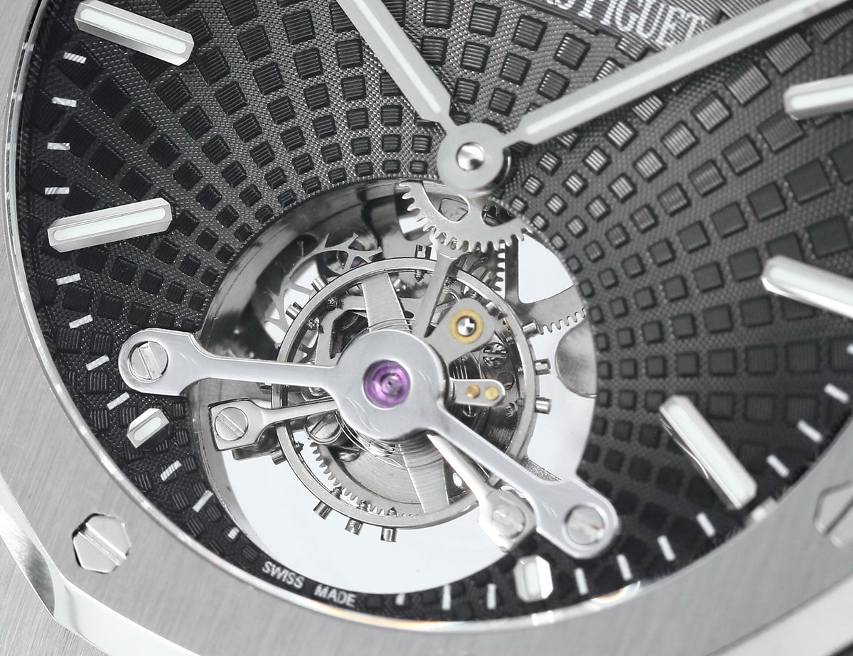 Audemars Piguet Royal Oak Tourbillon 41mm Evolutive Tapisserie Dial Automatic Watch