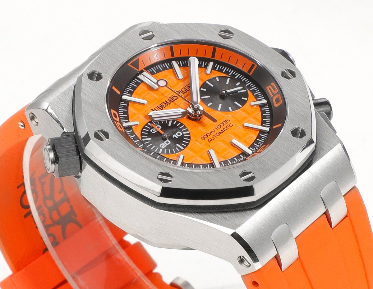 Audemars Piguet Royal Oak Offshore Chronograph 42mm | Cal.3124 Automatic Watch Rubber Strap