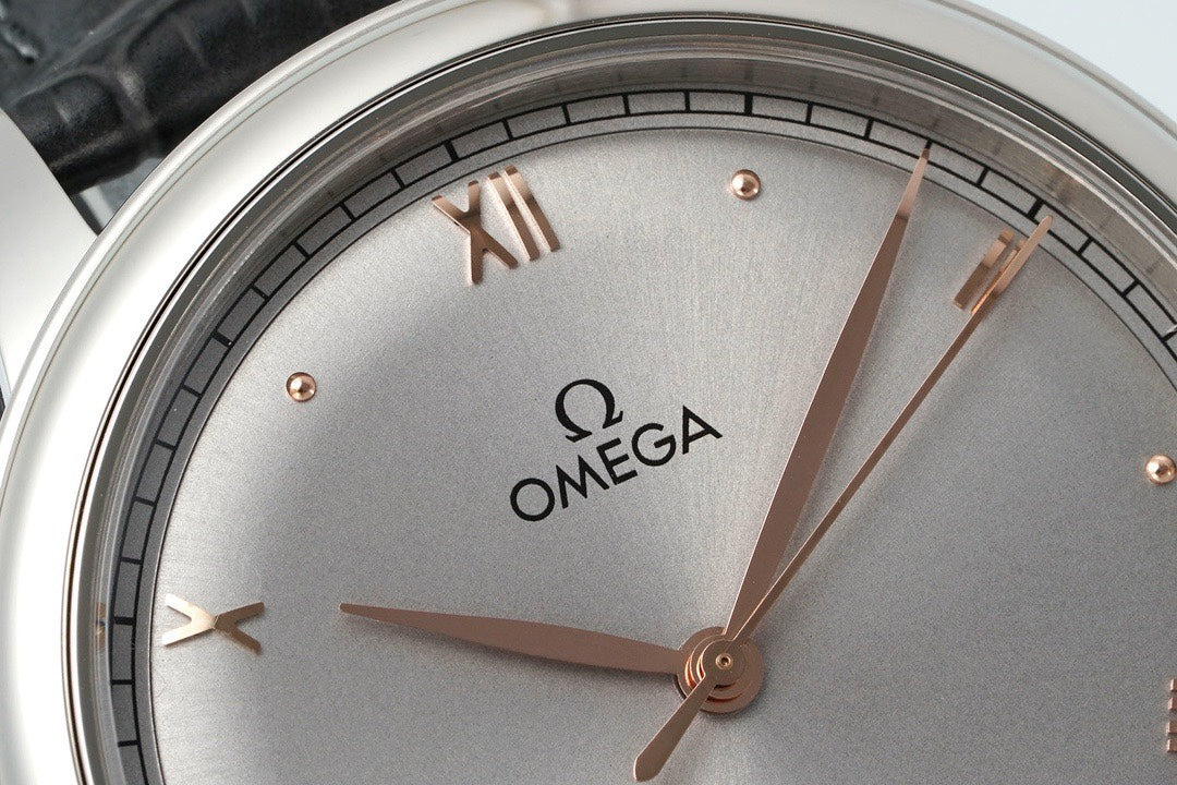 Omega De Ville Power‑Reserve Automatic Mechanical Watch, Genuine Calfskin Leather Strap