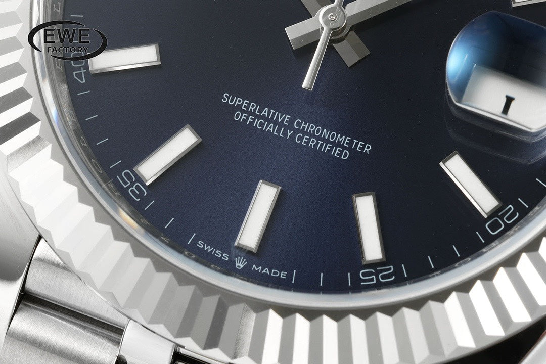 Rolex EWE Factory Datejust 41mm Men Watch, 3235 Automatic Movement, 904L Steel