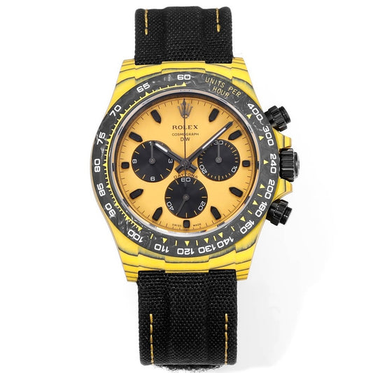 Rolex TW Factory Custom Carbon Fiber Daytona Watch 40mm 4801 Chronograph Movement Luminous Case & Buckle