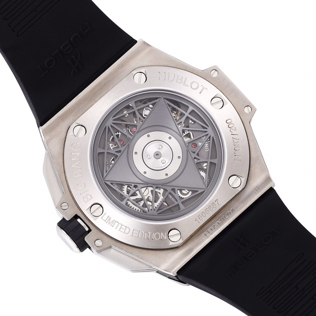 HUBLOT Big Bang Sang Bleu II Watch | BBF Super Clone Titanium Automatic Chronograph Wristwatch