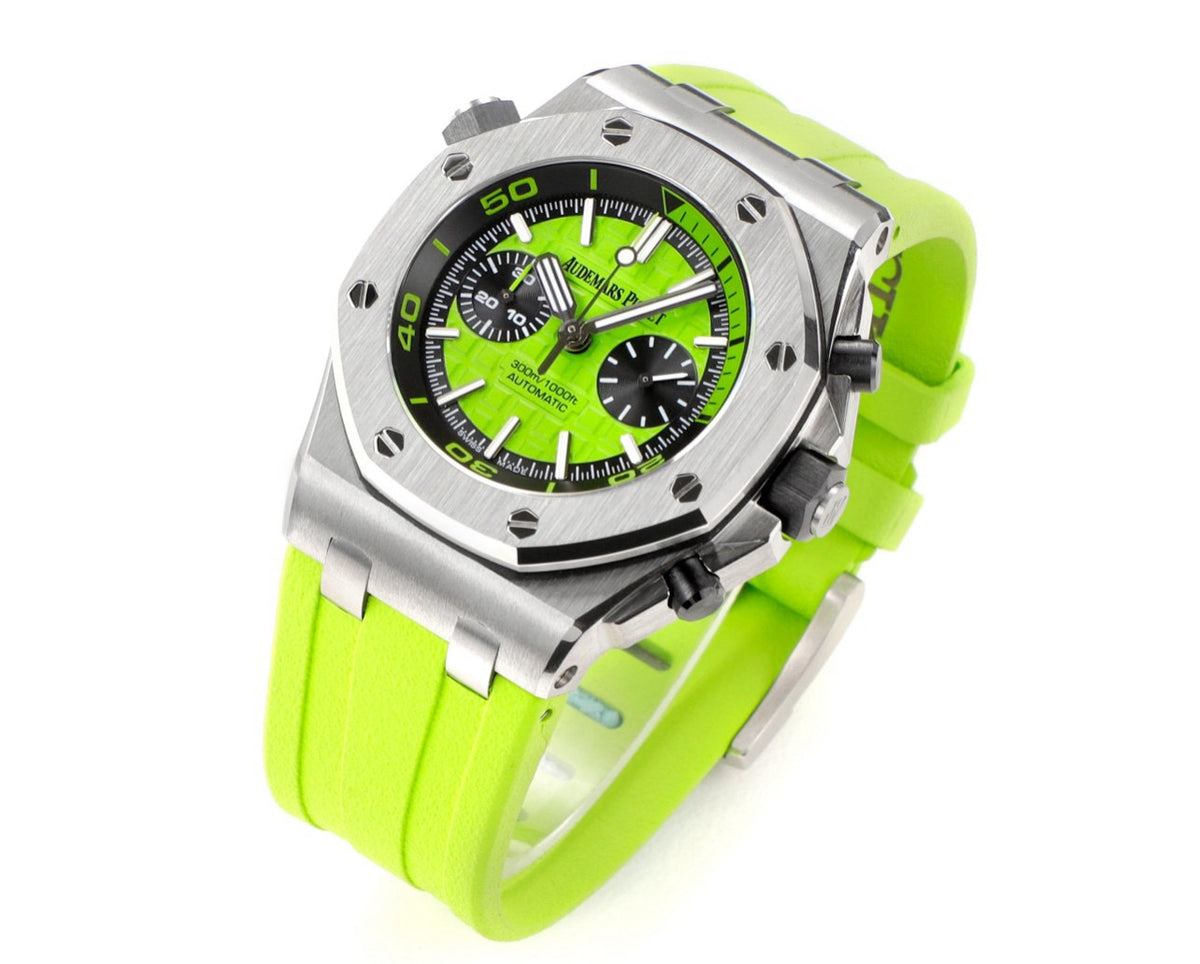 Audemars Piguet Royal Oak Offshore Chronograph 42mm | Cal.3124 Automatic Watch Rubber Strap