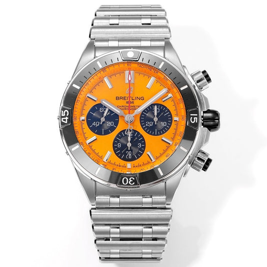 BREITLING Chronomat 44mm Automatic Chronograph Watch, BLS Factory Ceramic Bezel Timepiece