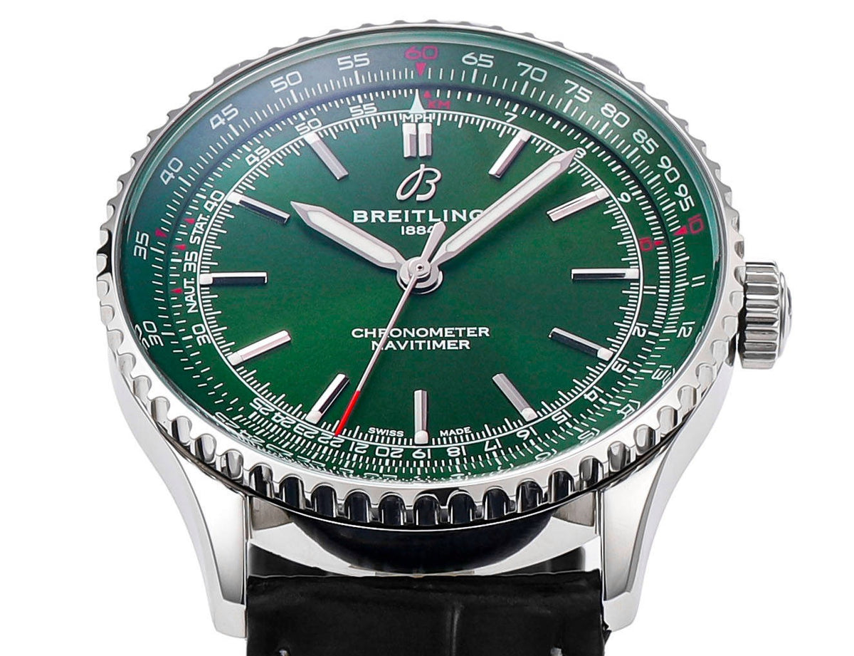 BREITLING Navitimer 1 Pilot Watch 41mm, TW Factory Seagull 2824 Automatic Leather Strap