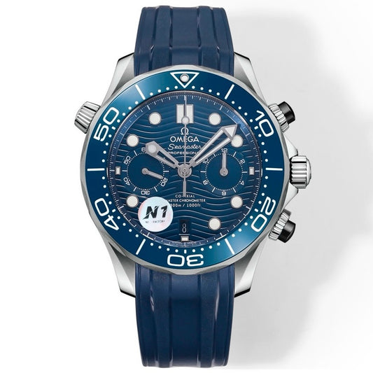 OMEGA Seamaster 300 Chronograph 44mm Dive Watch Cal.9900 Full Function Ceramic Bezel