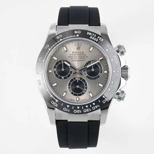 Rolex Cosmograph Daytona Chronograph Watch 40mm 904L Steel Ceramic Bezel Custom 7750 Movement