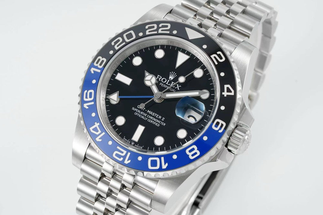 Rolex GMT Travel Watch 904L Steel Cal.3285 Movement