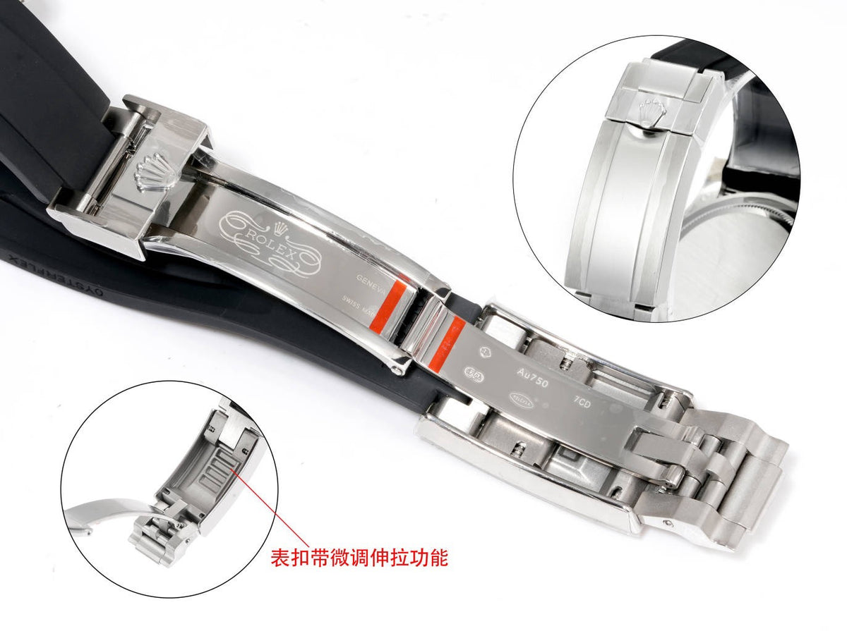 Rolex Cosmograph Daytona 40mm N+ Factory V2 Weighted Baguette Bezel Automatic Watch