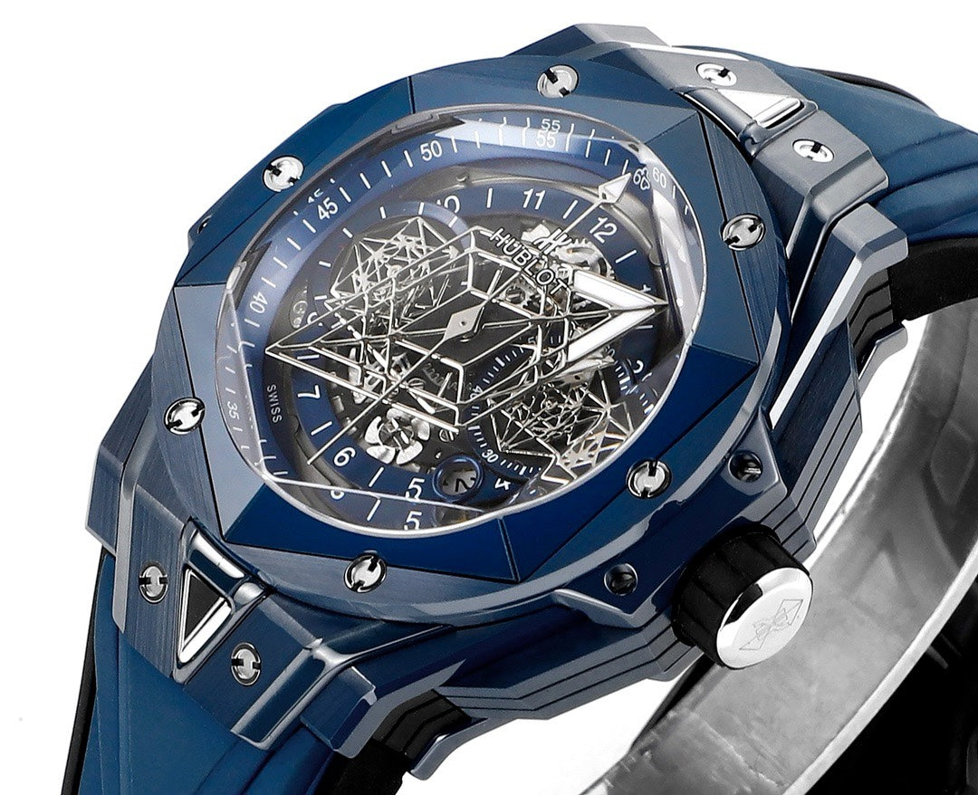 Hublot Big Bang Sang Bleu II Watch | Colored Ceramic Case, Modified HUB1240 Movement