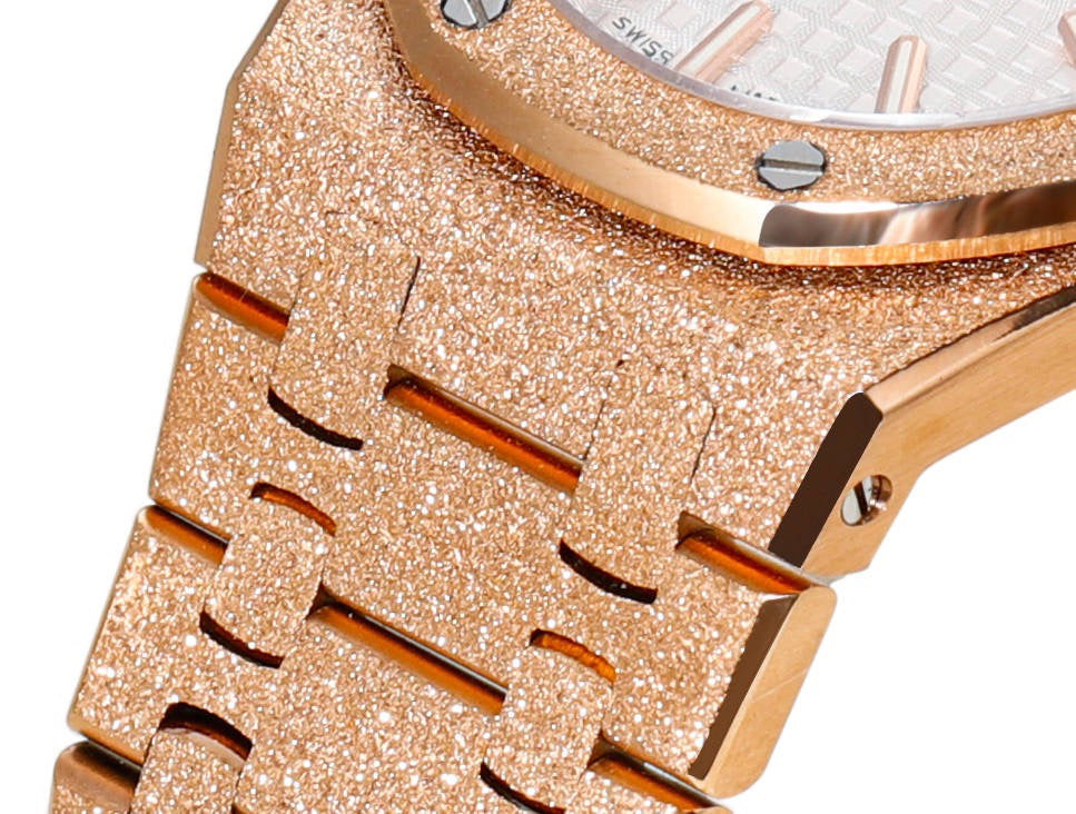 Audemars Piguet Royal Oak 33mm Frosted Gold Quartz Ladies Watch
